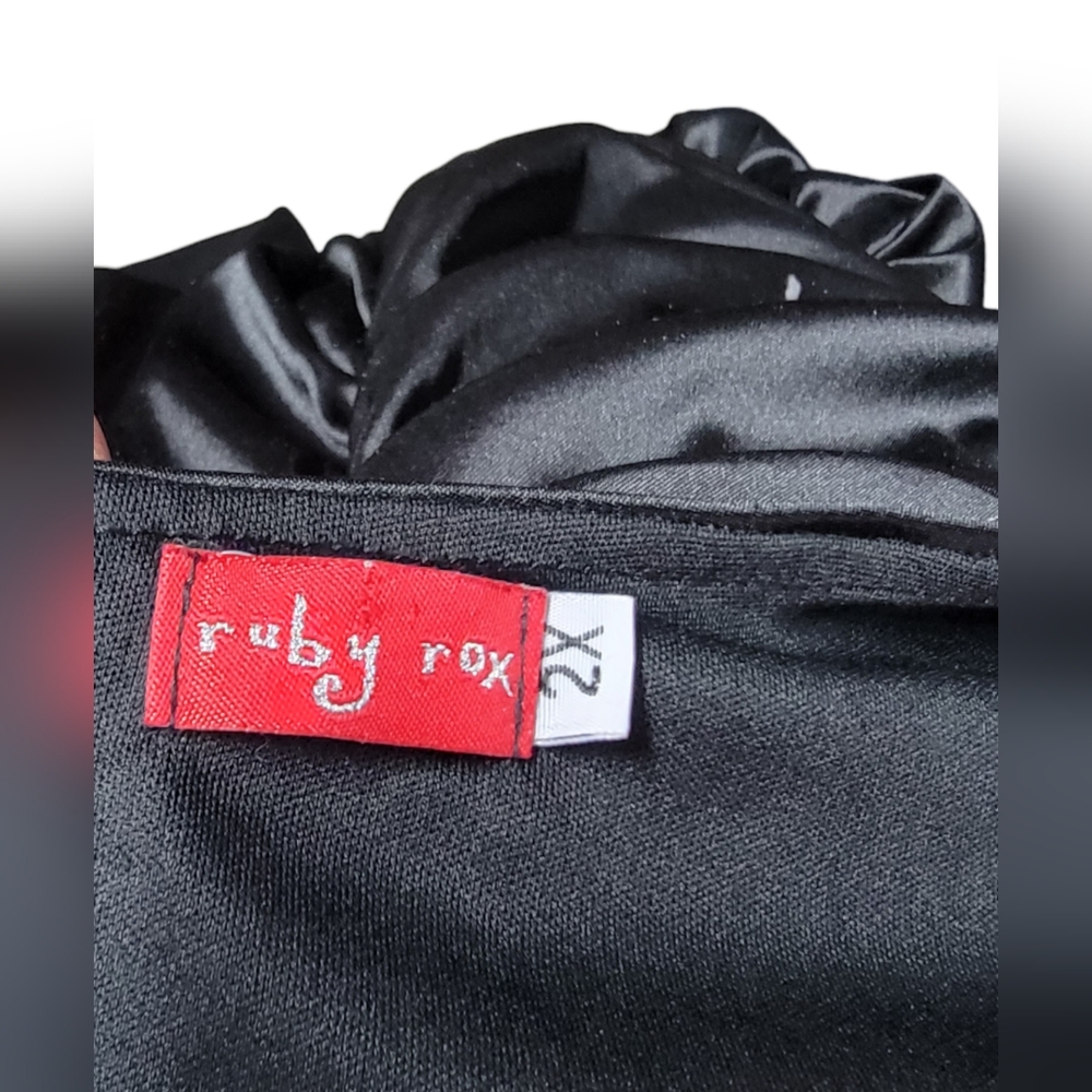 Ruby Rox Blue Sequin And Satin Asymmetrical Mini … - image 3